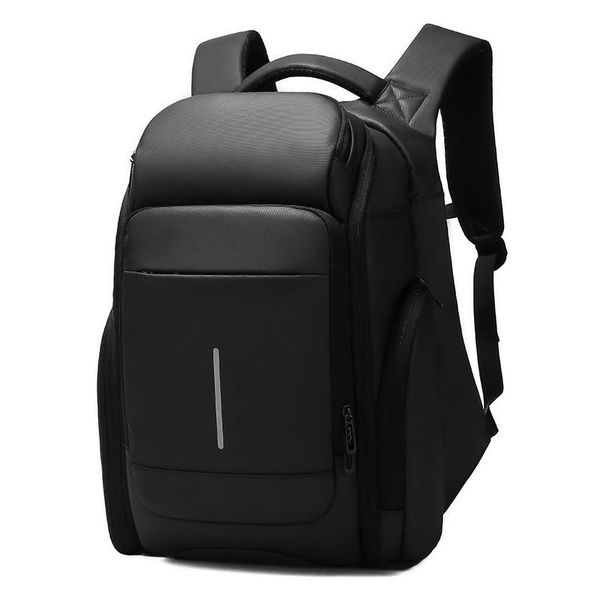 

backpack man fit 15 17 inch lapusb recharging multi-layer space travel male bag anti-thief mochila