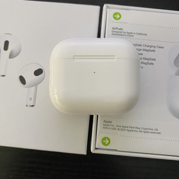 

3rd generation air pods 3 pro earphones mag safe wireless charging case bluetooth headphones spatialize stereo head tracked