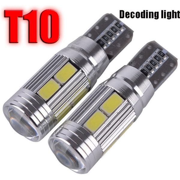 

white 5630 led 194 w5w 10 smd canbus error car side wedge light bulb decoding clearance lights lamps emergency