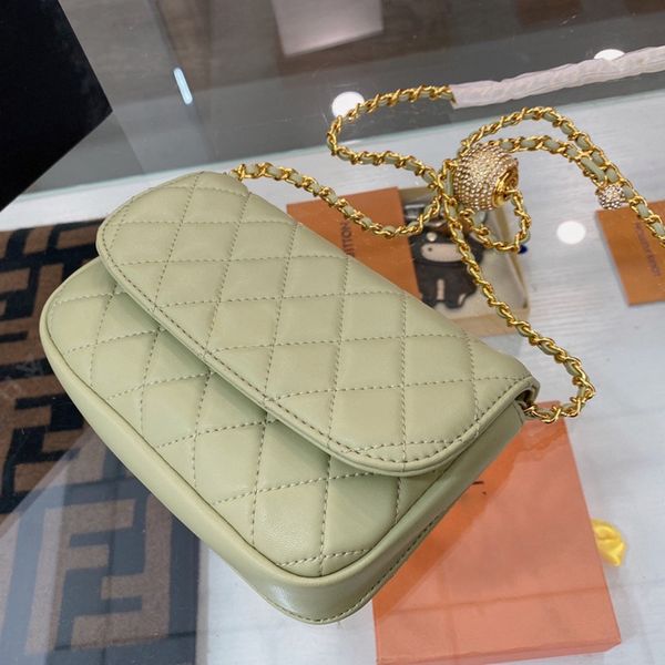 

luxury bags braided shoulder coin purse diamond ball c bag genuine leather messenger damier cobal ladies travel 7 colors 17*12*5cm, Red;black