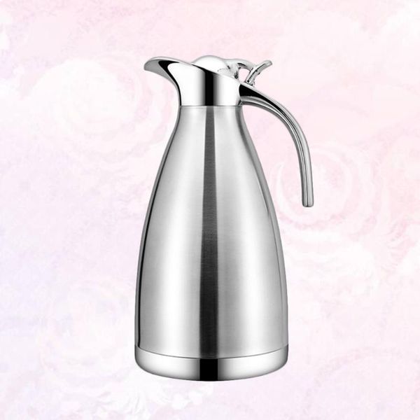 

stainless steel water bottle pot insulated kettle thermal household container for home restaurant (champagne 1.5l bottles