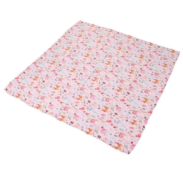 

blankets & swaddling baby swaddle blanket cute animals plants pattern born bath towel for carriage breastfeeding