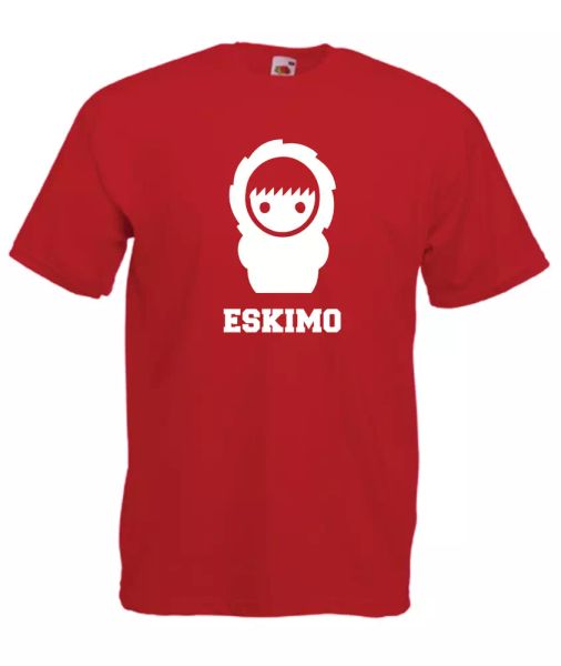 

eskimo xmas gift idea mens women t shirts multi-color s-2xl, White;black