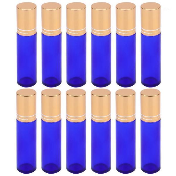 

storage bottles & jars 12pcs essential oil roller portable perfume sample roll on