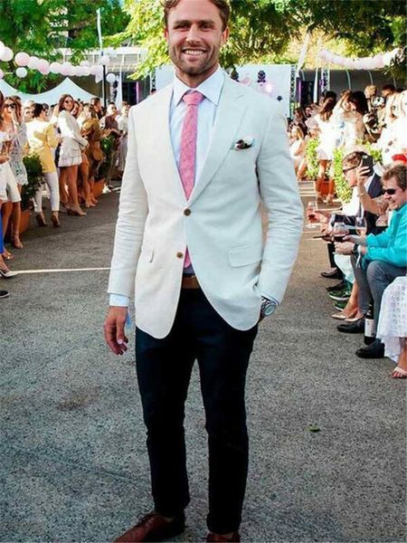 

men's suits & blazers male blazer suits (jacket + pants) beach wedding tuxedo blazers man suit homme 2 piece, White;black