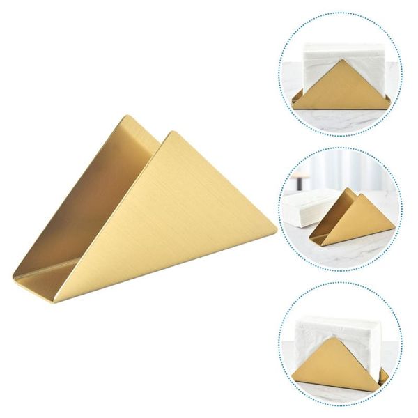 

toilet paper holders 1pc decorative party napkin rack stainless steel storgae (golden)