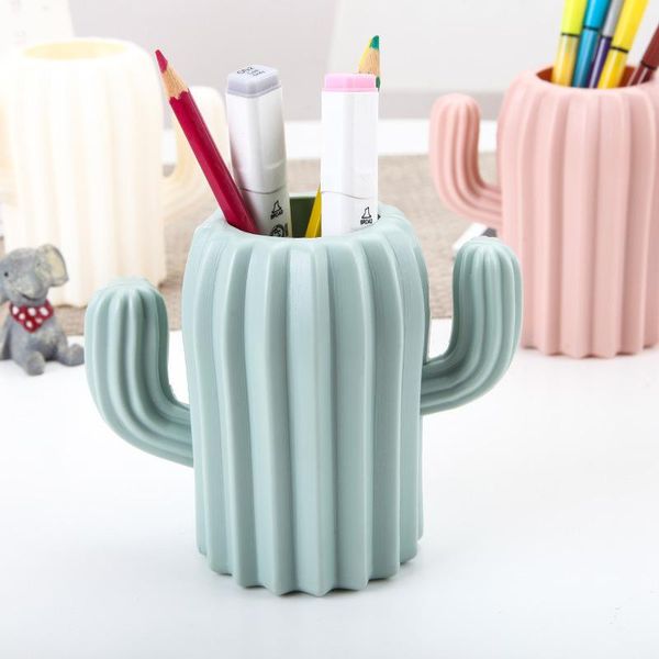 

vases nordic cactus creative home furnishings interior decoration potted succulent plastic pe plant pots pen holder decorative