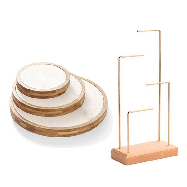 

jewelry pouches, bags ring display holder pendant earrings stand brown & cabinet storage box apricot, Pink;blue