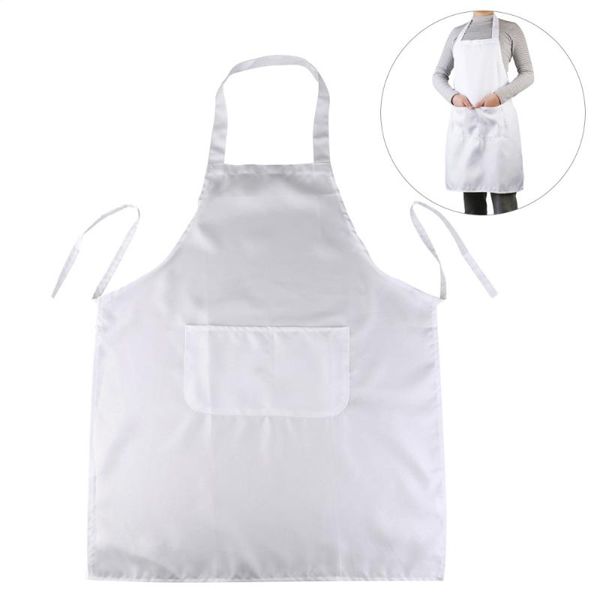 

aprons ultnice halter-neck style sleeveless kitchen cooking apron with pocket (white)