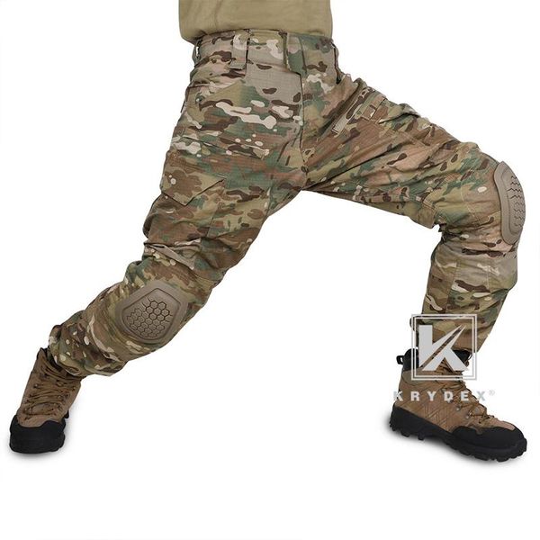 

tactical g4 combat pants male military uniform trousers camouflage army paintball clothes w/ knee pads hunting sets, Camo