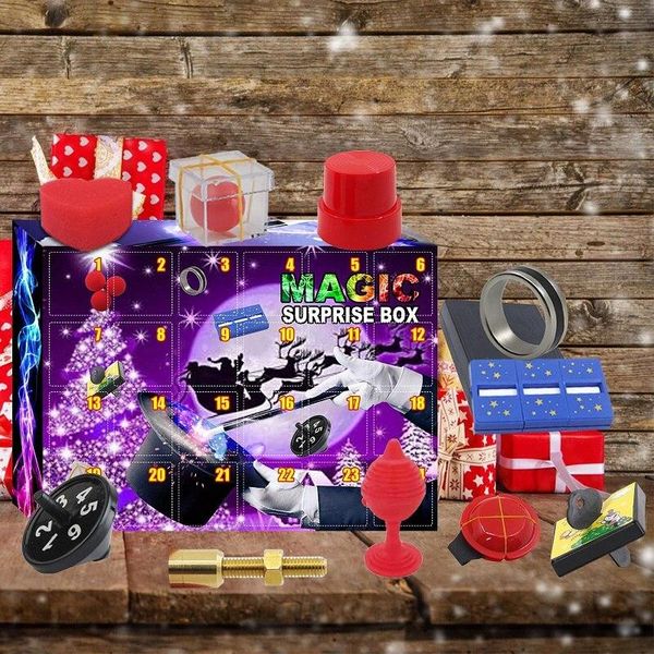 

party favor christmas advent calendar 2021 countdown blind box of tricks toy amazing props kids magical friends gift