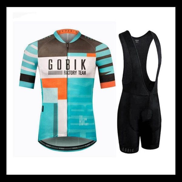 

racing sets 2021 summer cycling jersey set breathable team sport bicycle mens clothing -40, Black;blue