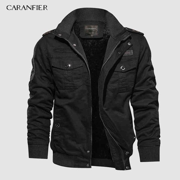 

caranfier us winter fce s mens long sve stand collar military casual men goth et fashion plus size, Black