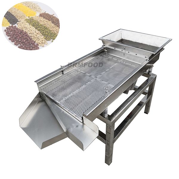 

commercial 120w double engine vibrating sieve machine 220v large granular material shocking screener screening table siever