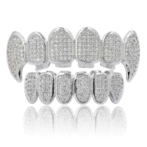 

hip hop personality fangs teeth gold silver teeth exotic country feelings environmentally friendly hip hop jewelry braces, Black