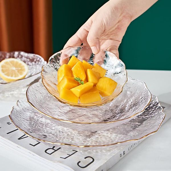 

dishes & plates glass breakfast plate fruit nordic style creative net red vegetable home snack western