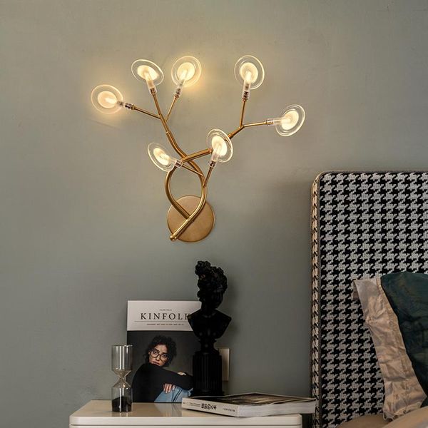 

nordic bedroom bathroom wall lamp modern minimalist led light living room background decorations bedside study lamps