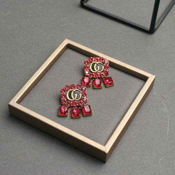 

design new japan and south korea double female personalized love earrings, Golden