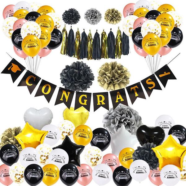 

party decoration graduation supplies graduate balloon set scene balloons