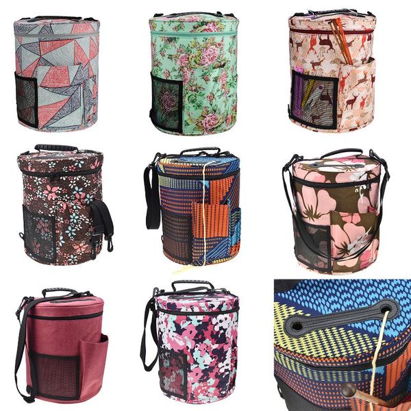 

styles wool storage bag 600d oxford cloth one-shoulder printing drum crochet yarn other arts and crafts