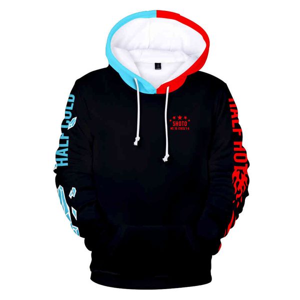 

mens designer t shirts anime my hero academia hoodie cosplay costume buko no bnha uniform hooded jacket long sleeve figure hoody, Black