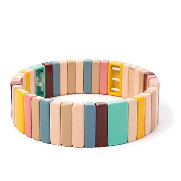

charm bracelets boho style enamel colorful cute eye bracelet for women and girls, Golden;silver