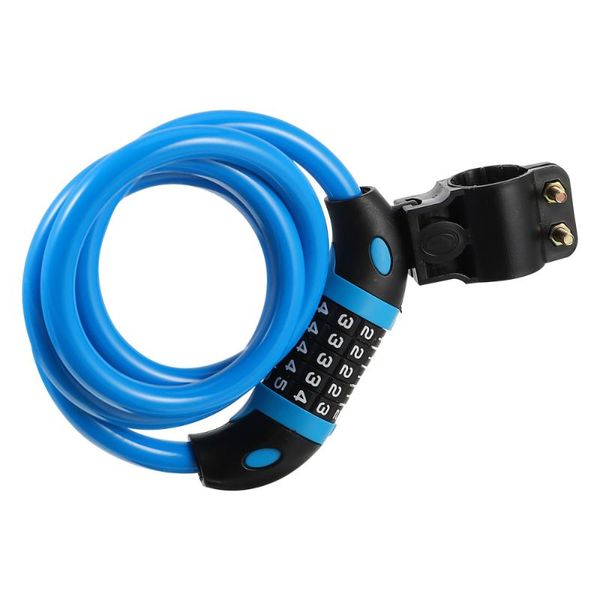 

bike locks five-digit code lock mountain anti-theft (blue)