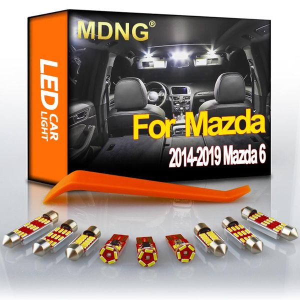 

emergency lights mdng 13pcs led interior light car bulbs kit for 2014 2021 6 map reading dome trunk license plate lamp