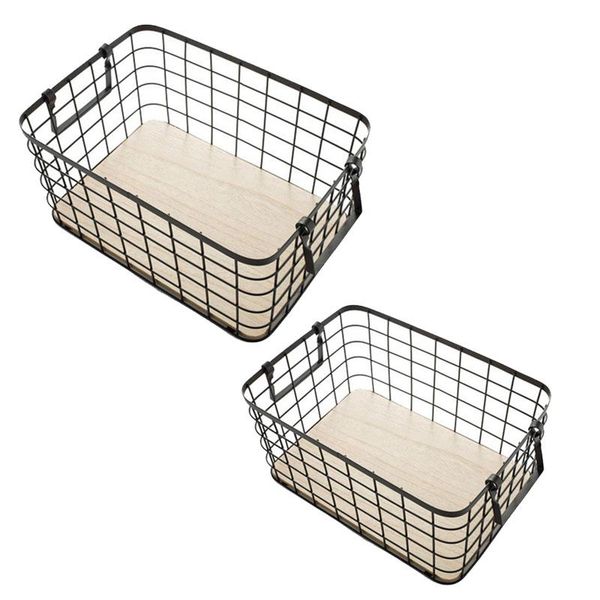 

storage baskets wrought iron cosmetic fruit snack household basket sorting