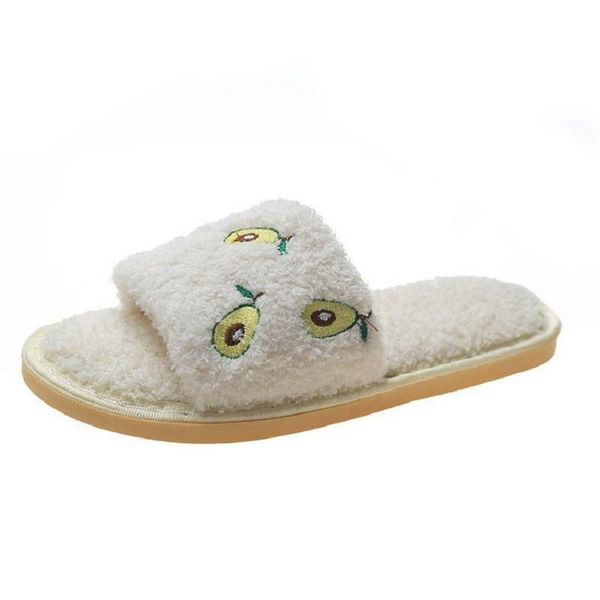 

slippers fashion cute cartoon women ladies non-slip slip on warm plush indoor home autumn/winter, Black
