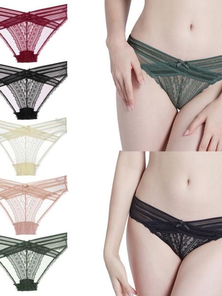

women's panties underwear lace floral briefs, Black;pink
