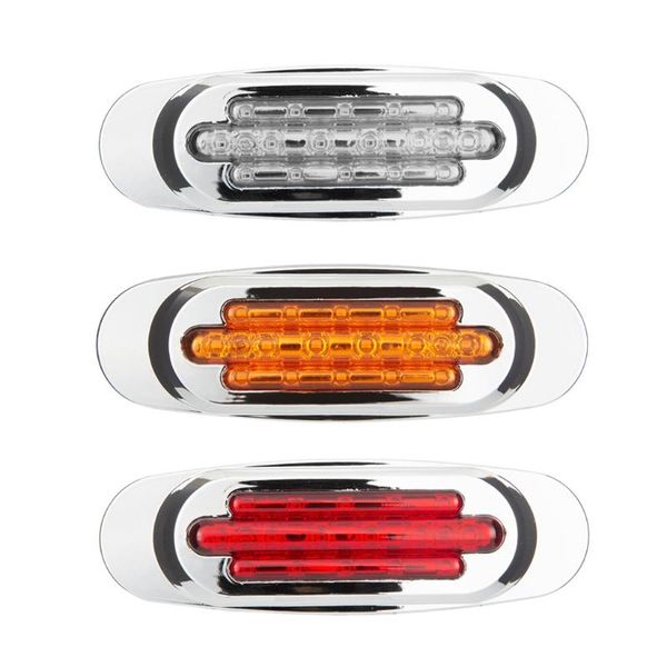 

emergency lights 2021 2pcs car lorry trailer bus side marker indicators clearance lamp rear warning light