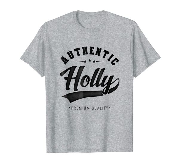 

holly first name authentic quality women t-shirt, White;black
