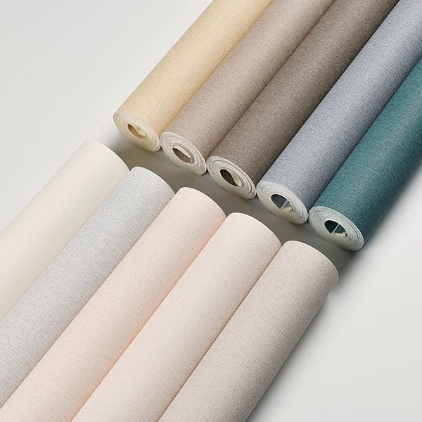 

wallpapers 9.5m modern minimalist wallpaper solid color 3d plain nordic bedroom living room non-woven tv background