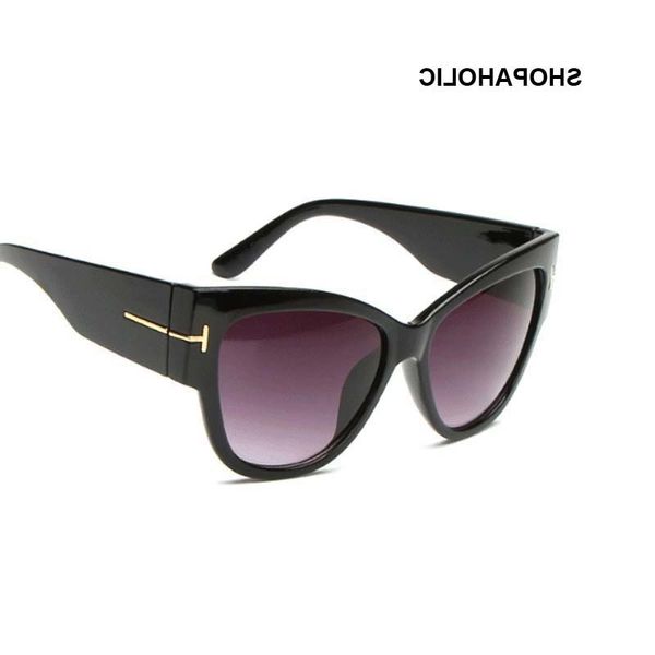 

new color scheme cat eye points women sunglasses tom high fashion sunglasses women's cateyes sunglasses women's brand designer ocu, White;black