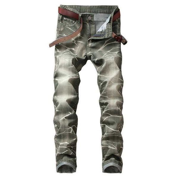 

2020 hombre causal plus size 42 pantalon homme jeans street skinny mens jeans x0621, Blue