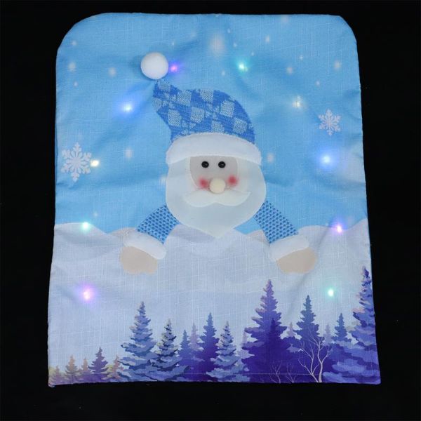 

chair covers 1pc christmas theme protection practical creative cover (sky-blue)