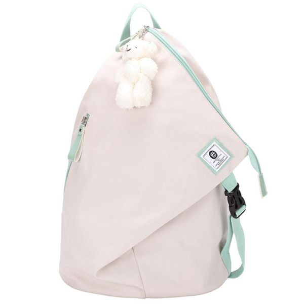 

backpack d0lf women student oxford cloth purse large capacity multiple zipper pockets shoulder bag dumpling shaped satchel