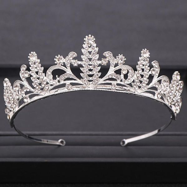 

hair clips & barrettes vintage baroque crystal wedding tiaras and crowns brides headband haadpiece bridal rhinestone pageant jewelry, Golden;silver