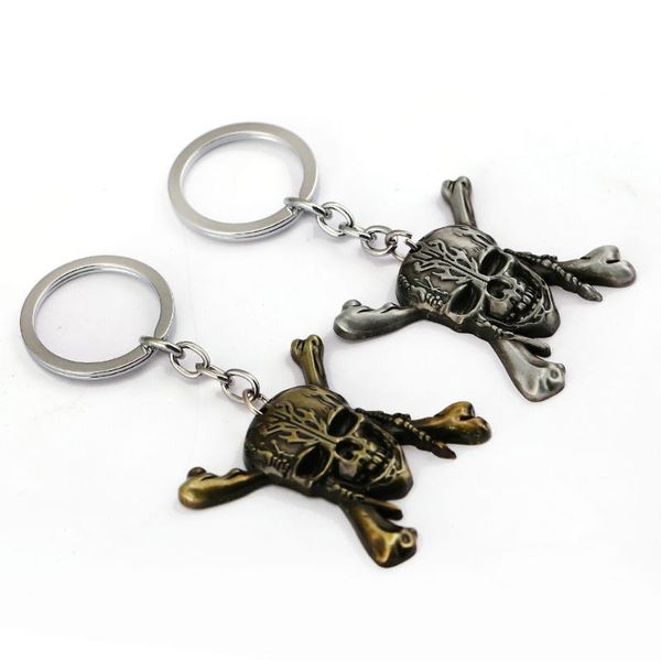 

keychains j store movie skull metal pendant sleutelhanger ring keychain bronze men key rings llavero jewelry, Silver