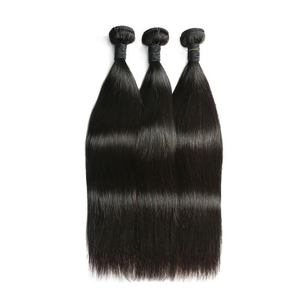 

human hair bundles vendors,12a grade double drawn raw virgin cuticle aligned, Black