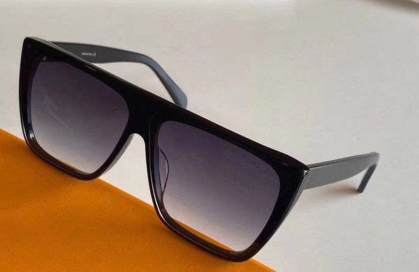 

flat square sunglasses black frame grey gradient shades eyewear holiday glasses in summer with box, White;black