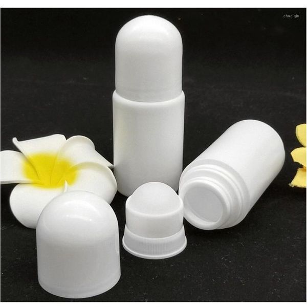 

storage bottles & jars 10pcs 50ml plastic roller deodorant empty refillable roll on for essential oils perfume cosmetics bottle