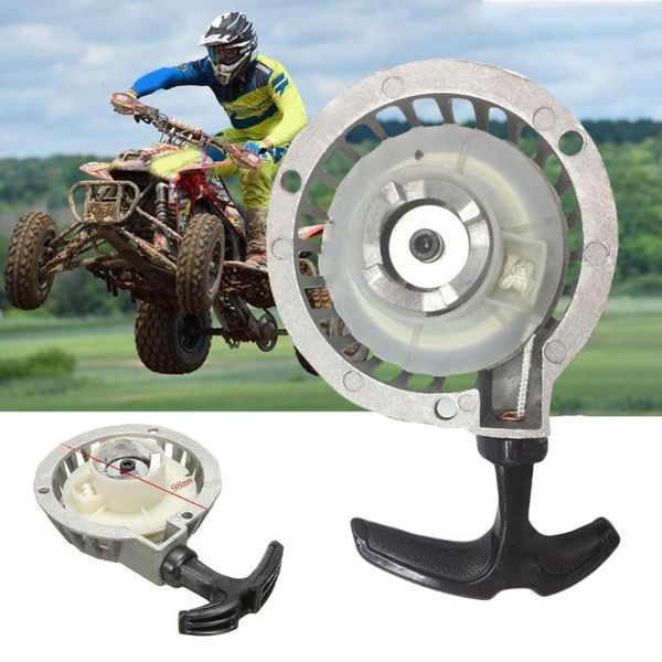 

pedals 1pc mini alloy pull starter part recoil start for atv 49cc pocket bike minimoto quad aluminum silver