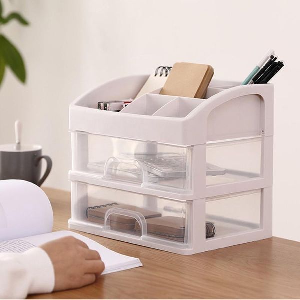 

storage drawers 1/2/3 layer plastic cosmetic box makeup organizer jewelry case sundries holder drawer brush bedroom bathroom