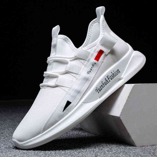 

casual shoes men's autumn breathable mesh trendy white thick soled running sports comfortable casual, Black
