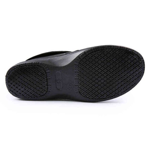 

036 work shoes anti slip oil proof waterproof plush, Black;brown