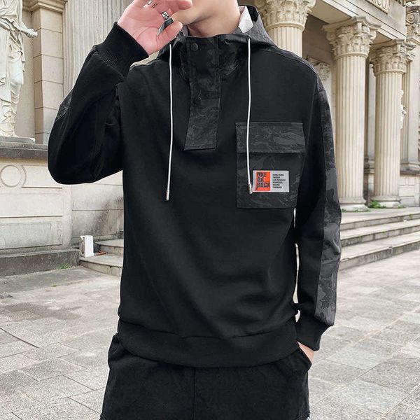 

style spring and tracksuits autumn hoodie handsome men's sportswear 8376, Gray
