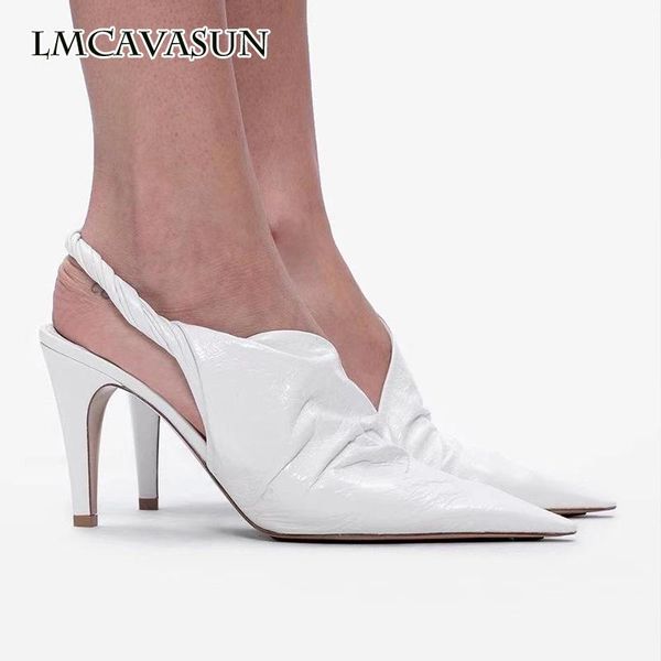 

sandals lmcavasun french toe cap shoes stiletto high heels retro with straps, Black