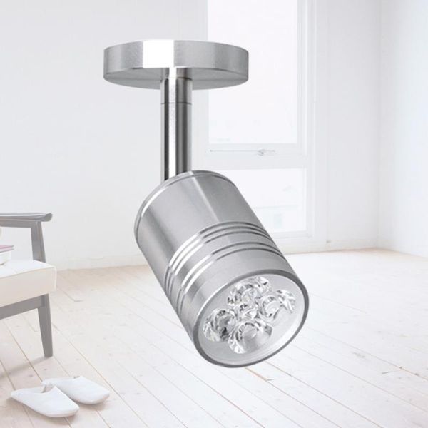 

110-220v 5w led showcase small lamp creative 360 degree rotary multifunctional for store home office (whi bulbs